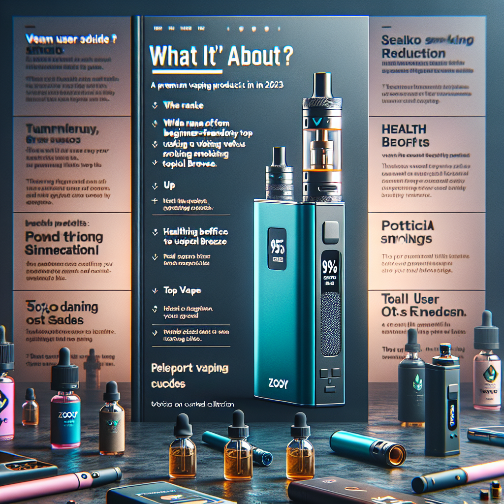 Zooy Vape: The Ultimate Guide to Premium Vaping (2023)